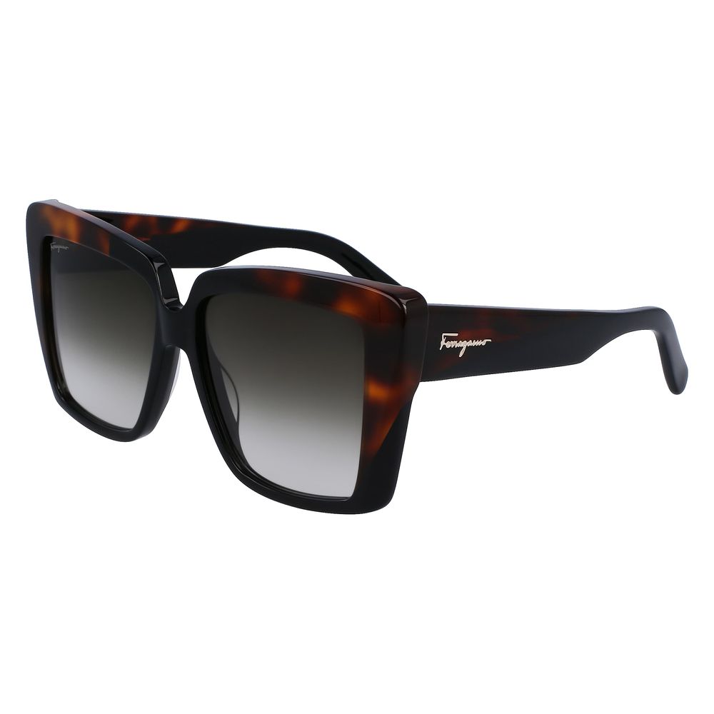 Ferragamo Black Acetate Sunglasses Ferragamo