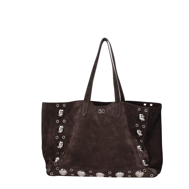 Valentino Garavani Brown Leather Shoulder Bags Valentino Garavani