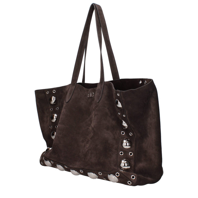 Valentino Garavani Brown Leather Shoulder Bags Valentino Garavani