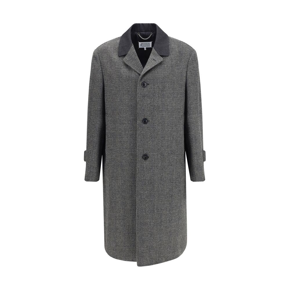 Margiela Single-breasted coat in virgin wool blend Margiela