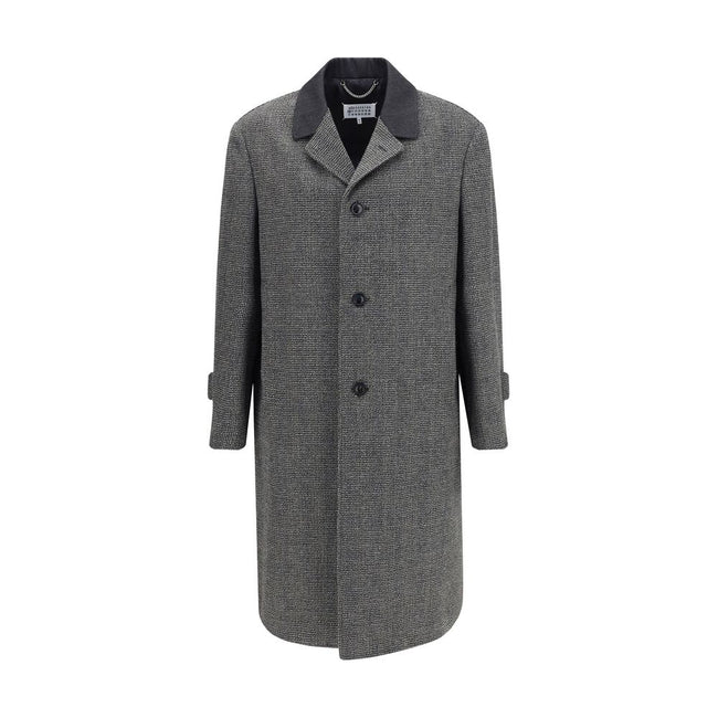 Margiela Single-breasted coat in virgin wool blend Margiela