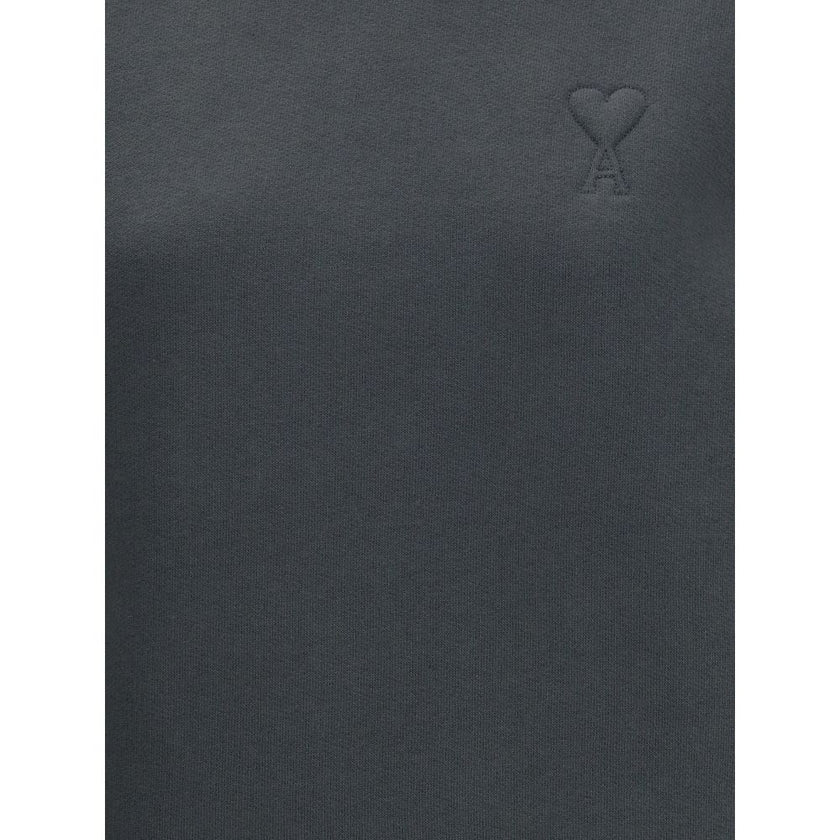 Ami Paris Gray Cotton Sweatshirt Ami Paris