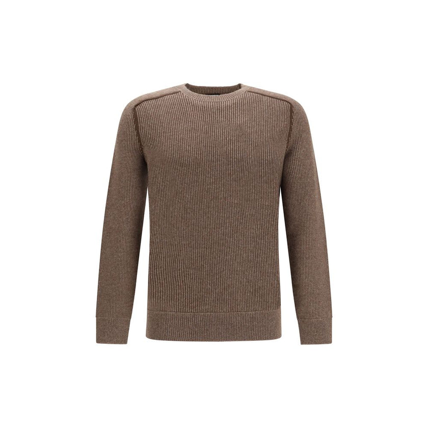 ZEGNA Brown Cashmere Cashmere Sweater ZEGNA