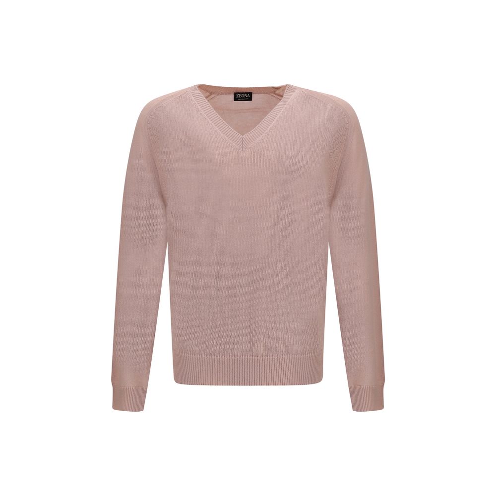 ZEGNA V-neck cashmere sweate ZEGNA