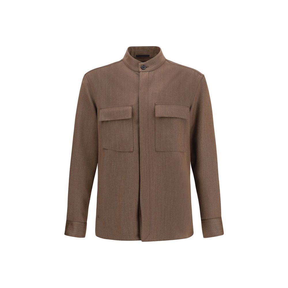 ZEGNA Wool Ovs-overshirt ZEGNA