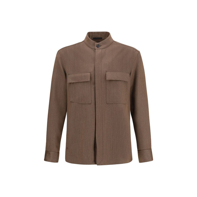 ZEGNA Wool Ovs-overshirt ZEGNA