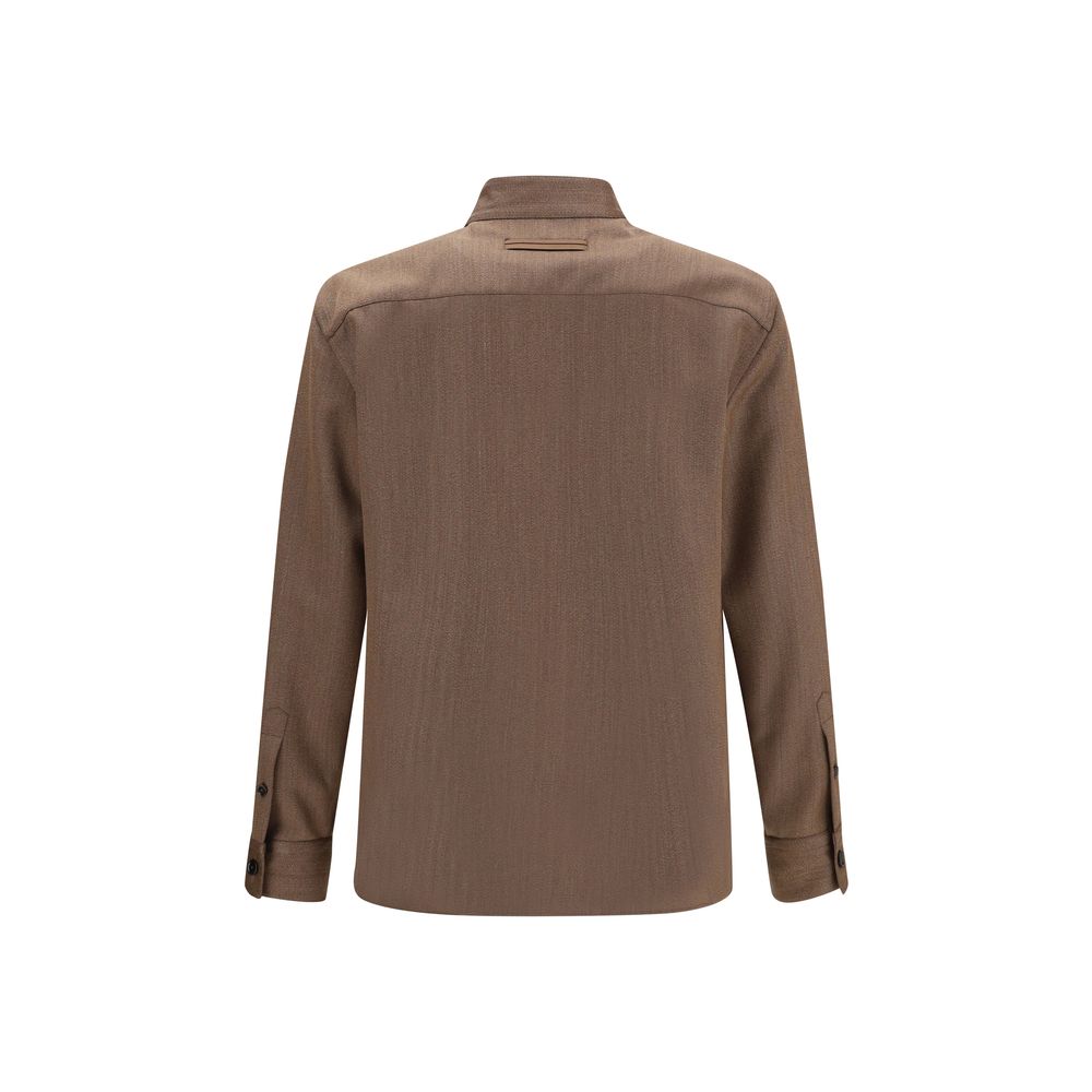ZEGNA Wool Ovs-overshirt ZEGNA