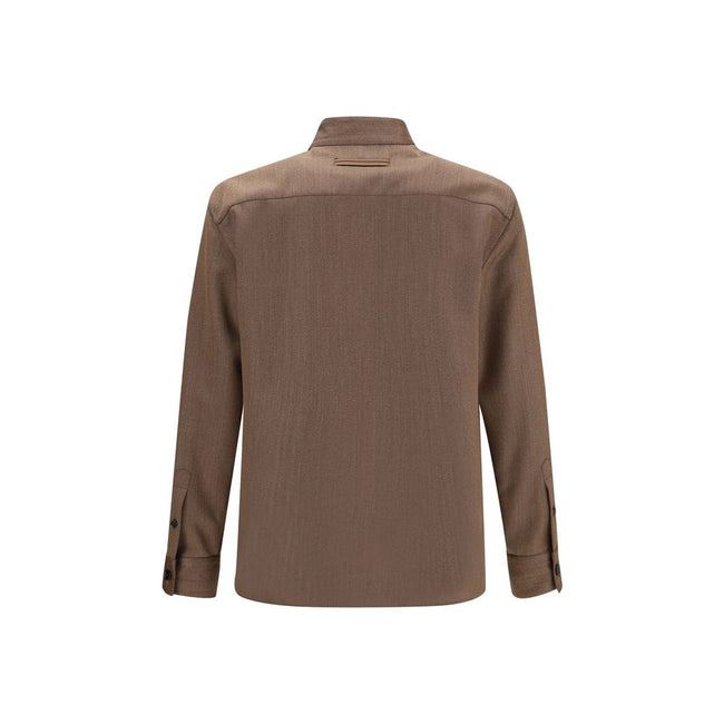 ZEGNA Wool Ovs-overshirt ZEGNA