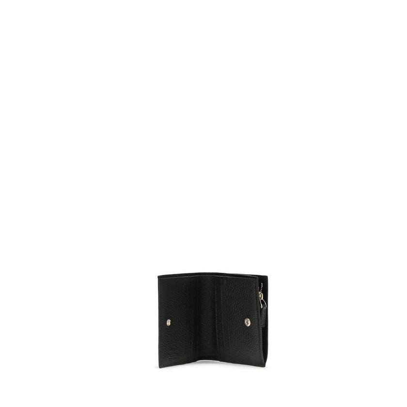 Valentino Garavani Black Leather Wallet Valentino Garavani