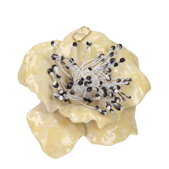 Valentino Garavani Beige Metal Broches Valentino Garavani