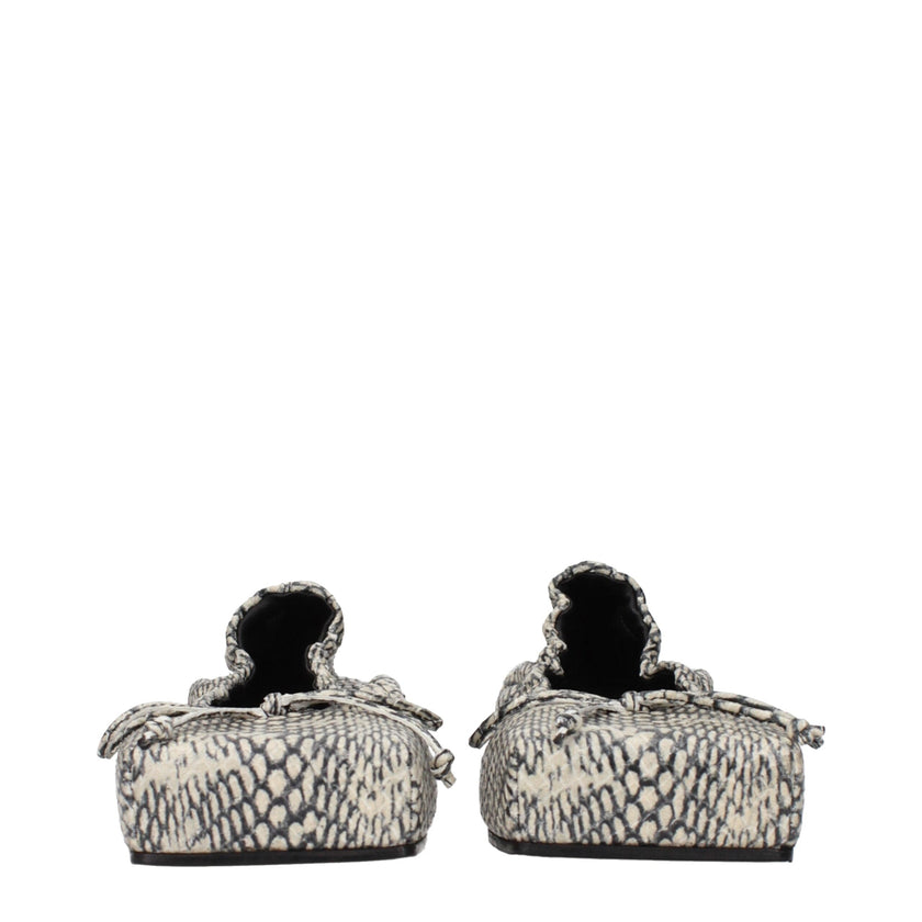 Jacquemus Beige Leather Ballet Flats Jacquemus