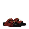 Isabel Marant Red Leather Slippers Sandals Isabel Marant