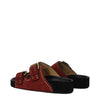 Isabel Marant Red Leather Slippers Sandals Isabel Marant