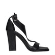 Max Mara Black Leather Stiletto Heels Sandals Max Mara