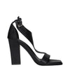 Max Mara Black Leather Stiletto Heels Sandals Max Mara