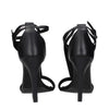 Max Mara Black Leather Stiletto Heels Sandals Max Mara