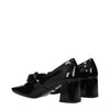 Versace Black Leather Mid Heel Pumps Versace