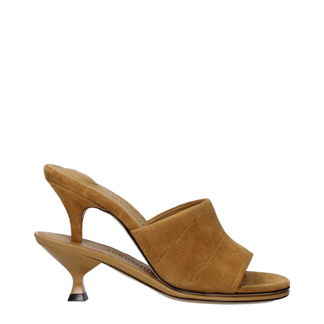 Jacquemus Brown Leather Stiletto Heels Sandals Jacquemus