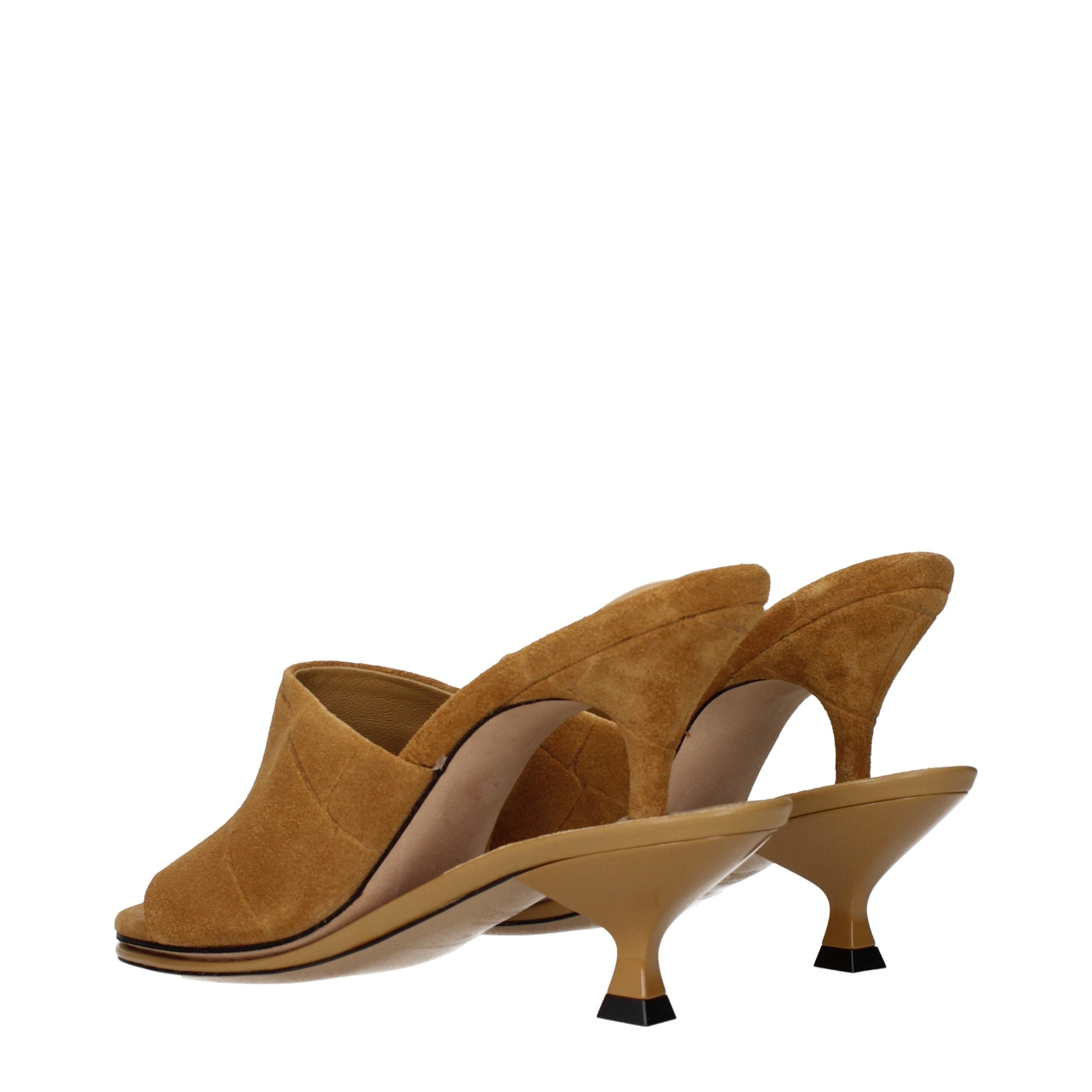 Jacquemus Brown Leather Stiletto Heels Sandals Jacquemus