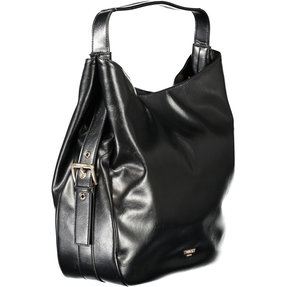 Twinset Black Polyethylene Women Hobo Bag Twinset