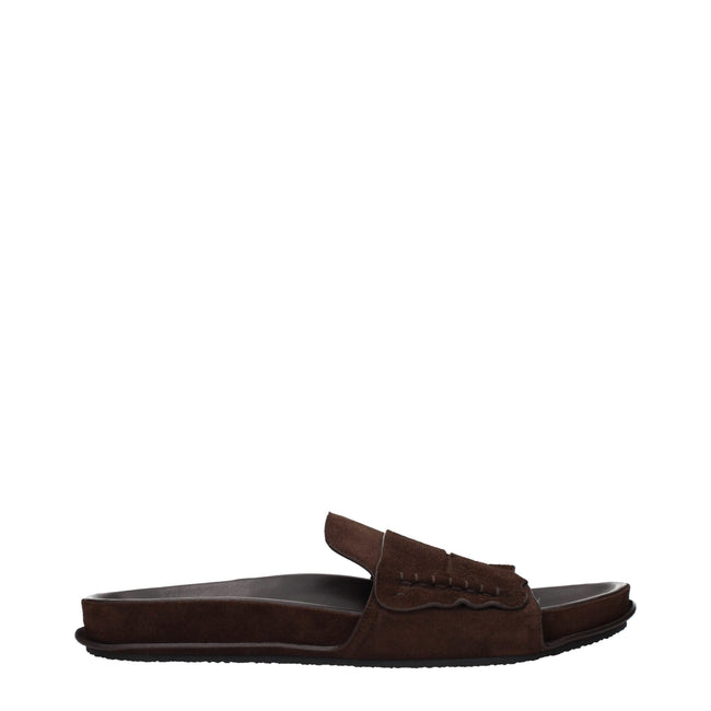 Jacquemus Brown Leather Slippers Sandals Jacquemus