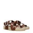 Stella McCartney Brown Leather Flat Sandals Stella McCartney