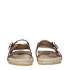 Stella McCartney Brown Leather Flat Sandals Stella McCartney