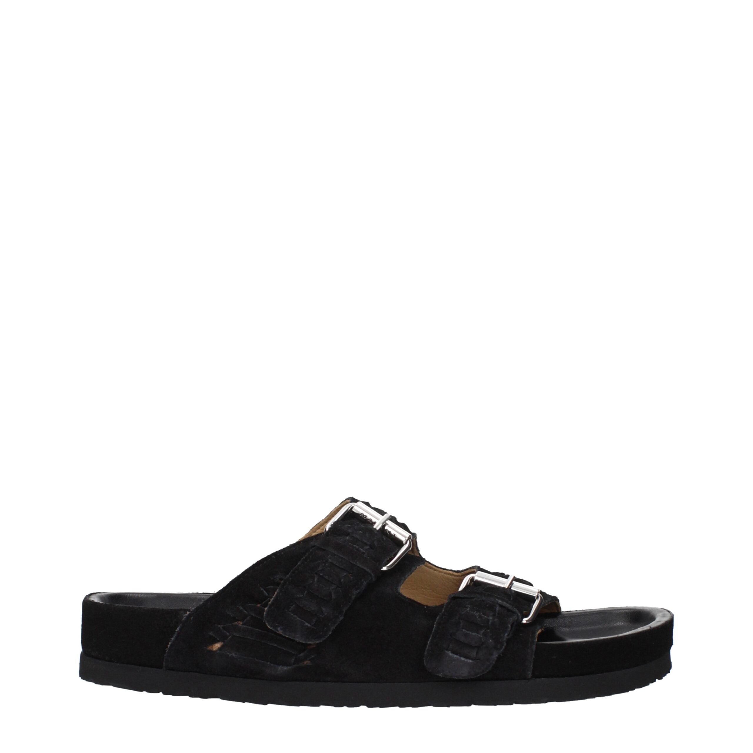 Isabel Marant Black Leather Slippers Sandals Isabel Marant