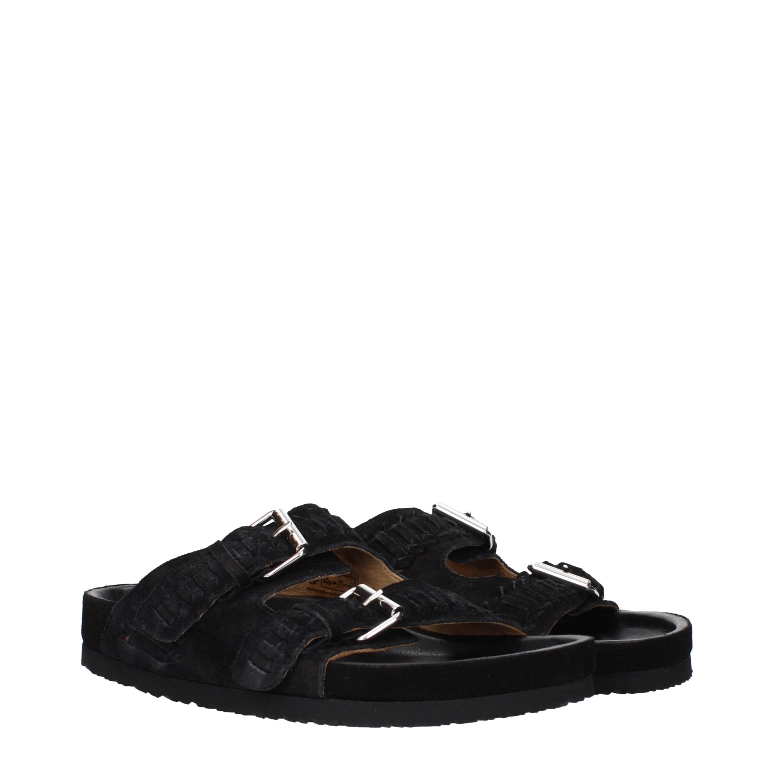 Isabel Marant Black Leather Slippers Sandals Isabel Marant