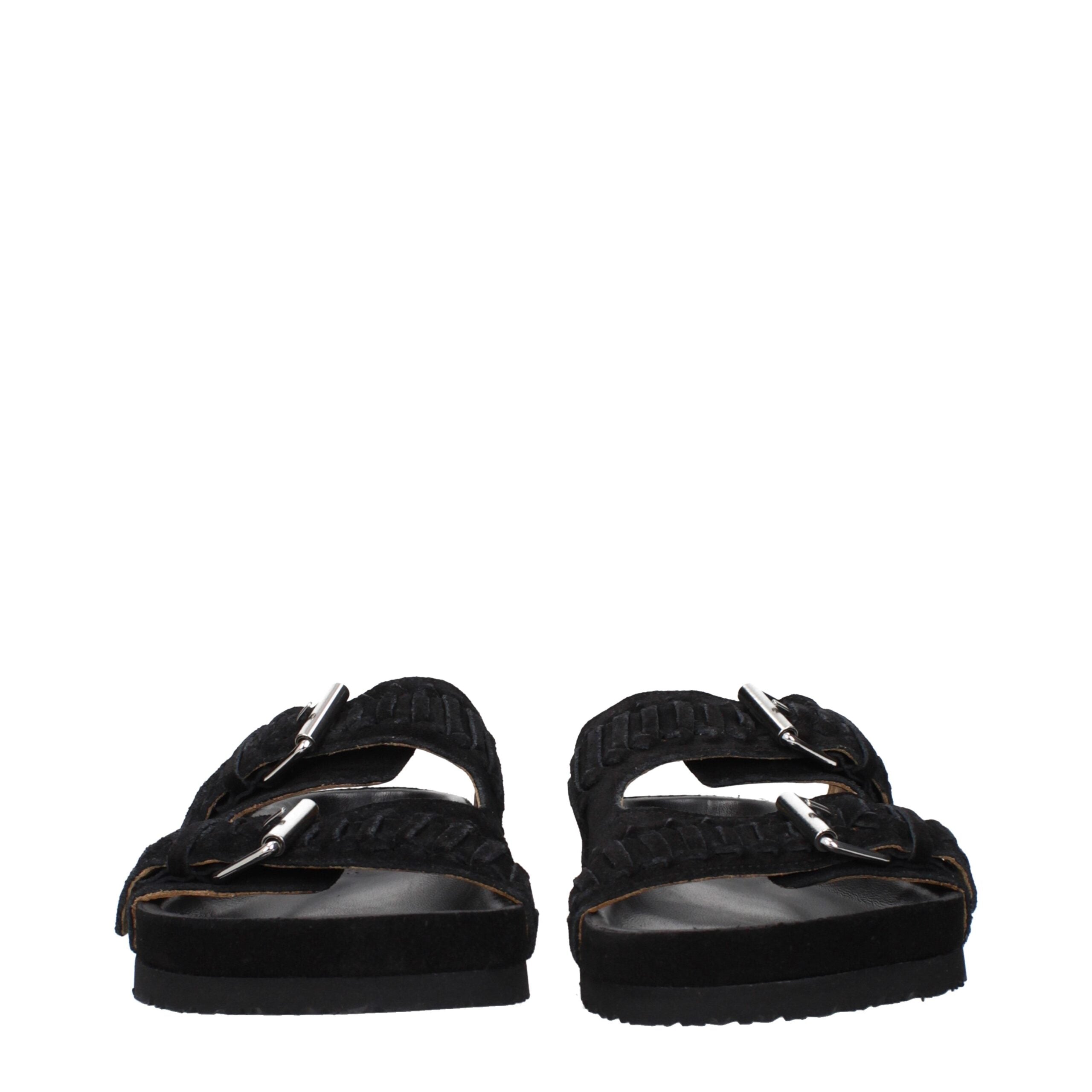 Isabel Marant Black Leather Slippers Sandals Isabel Marant