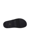 Versace Black Leather Flat Sandals Versace
