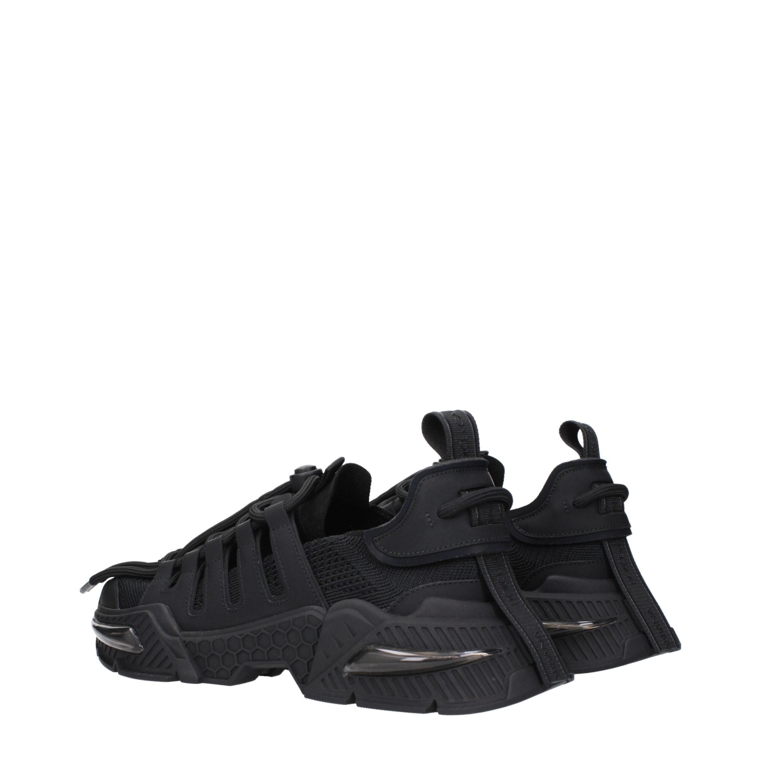Dolce & Gabbana Black Fabric Athletic Sneakers Dolce & Gabbana