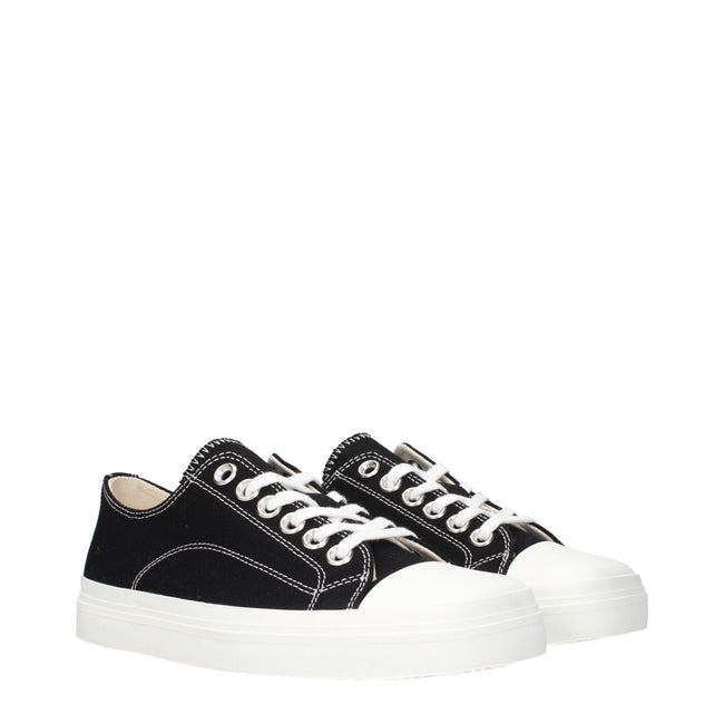 Moschino Black Fabric Low Tops Moschino