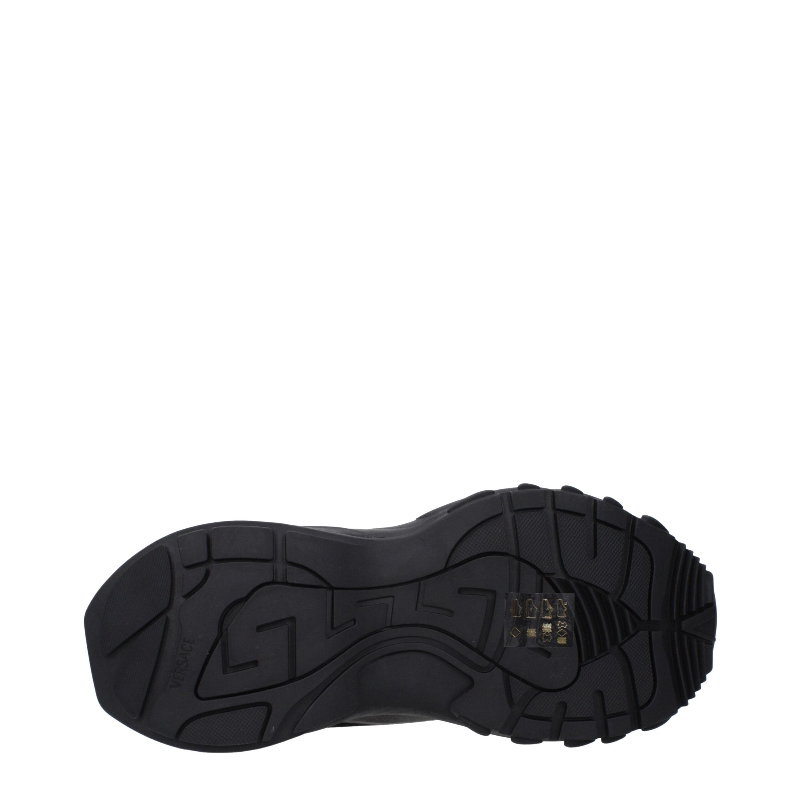 Versace Black Fabric Athletic Sneakers Versace