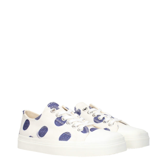 Moschino White Fabric Low Tops Moschino