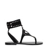 Isabel Marant Black Leather Flip-Flop Sandals Isabel Marant