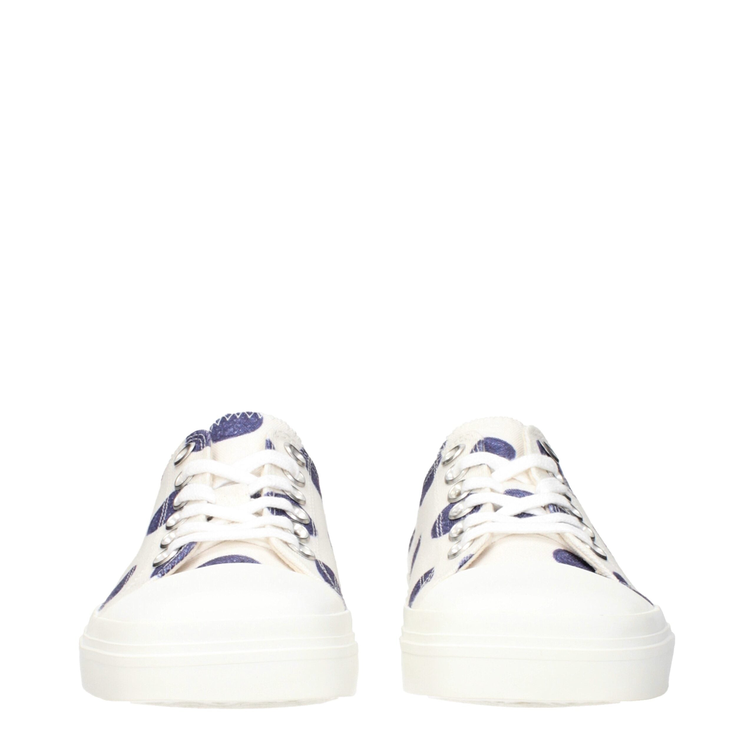 Moschino White Fabric Low Tops Moschino