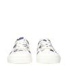 Moschino White Fabric Low Tops Moschino