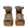 Stella McCartney Green Leather Wedges Sandals Stella McCartney