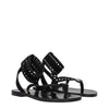 Isabel Marant Black Leather Flip-Flop Sandals Isabel Marant