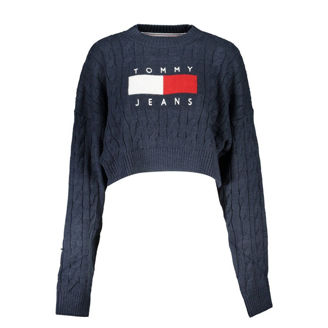 Tommy Hilfiger Blue Polyester Sweater Tommy Hilfiger