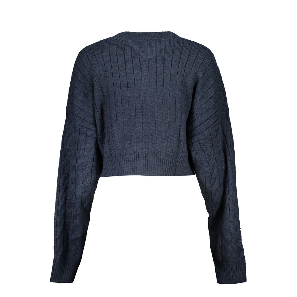 Tommy Hilfiger Blue Polyester Sweater Tommy Hilfiger