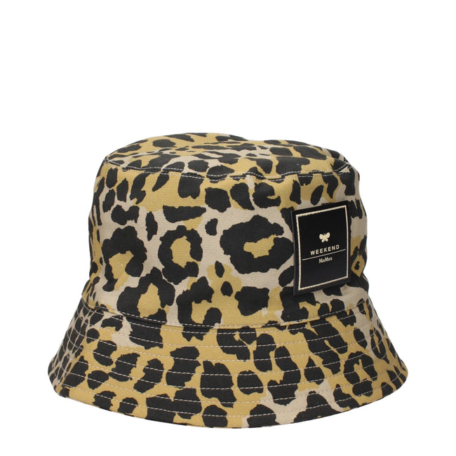 Max Mara Beige Cotton Bucket Hats Max Mara