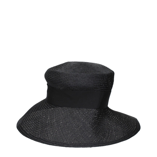 Max Mara Black Fibres Sunhats Max Mara