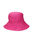 Max Mara Pink Raffia Bucket Hats Max Mara