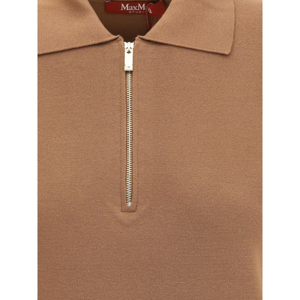 Max Mara Teti Zip Polo Shirt Max Mara
