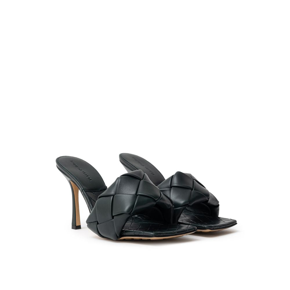 Bottega Veneta Green Leather Sandal Bottega Veneta