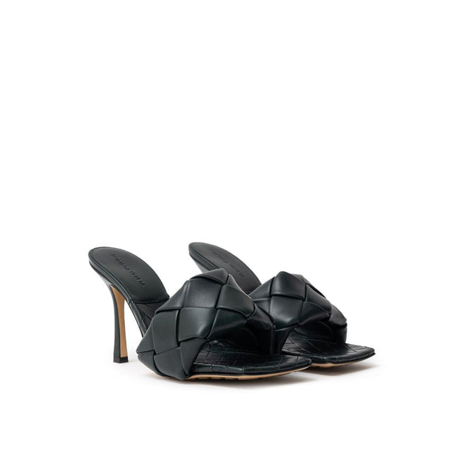 Bottega Veneta Green Leather Sandal Bottega Veneta