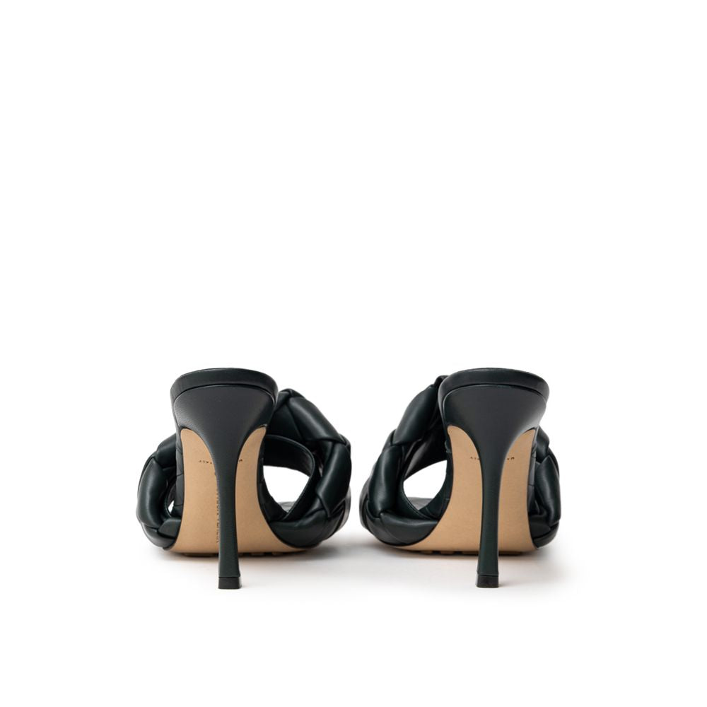 Bottega Veneta Green Leather Sandal Bottega Veneta