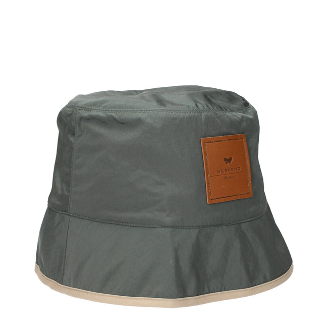 Max Mara Green Polyamide Bucket Hats Max Mara